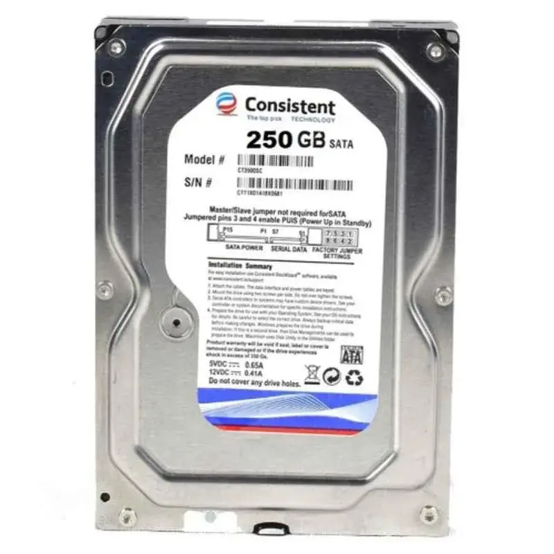 CONSISTENT 250GB DESKTOP HARD DRIVE