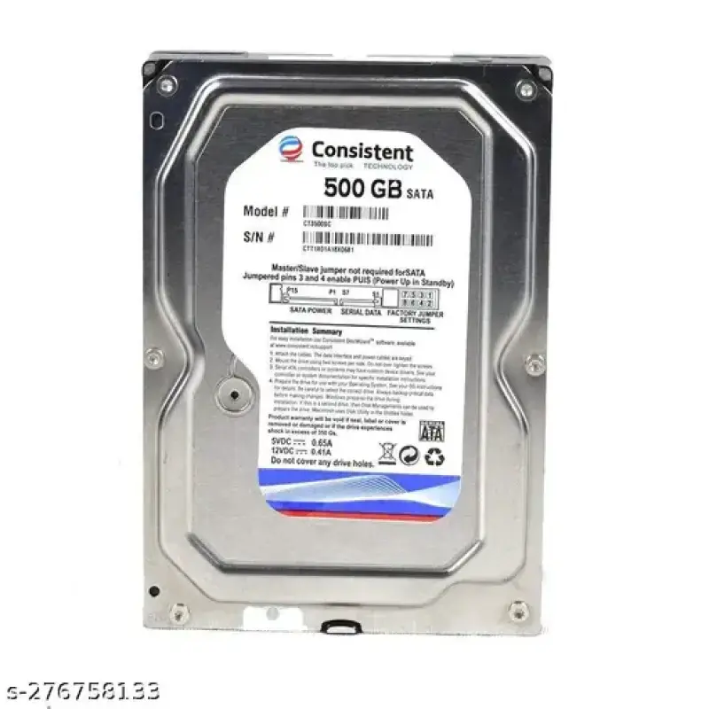 CONSISTENT 500GB DESKTOP HARD DRIVE