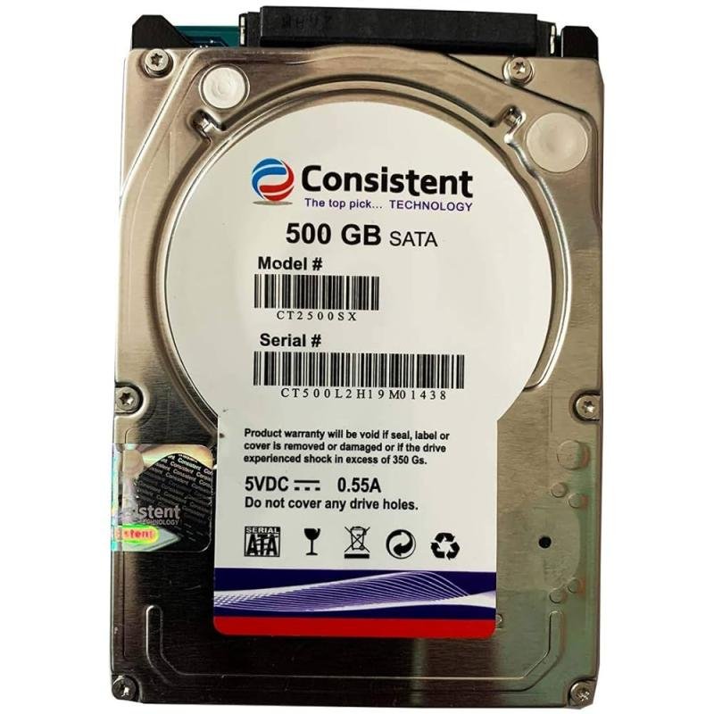 CONSISTENT 500GB LAPTOP HARD DRIVE