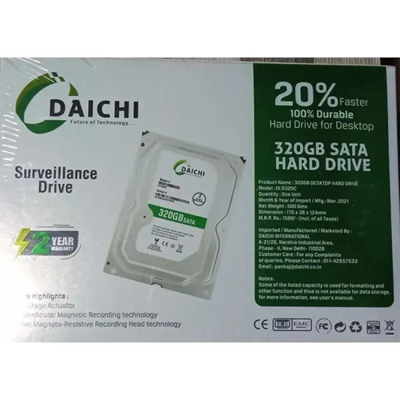 DAICHI 320GB HARD DRIVE