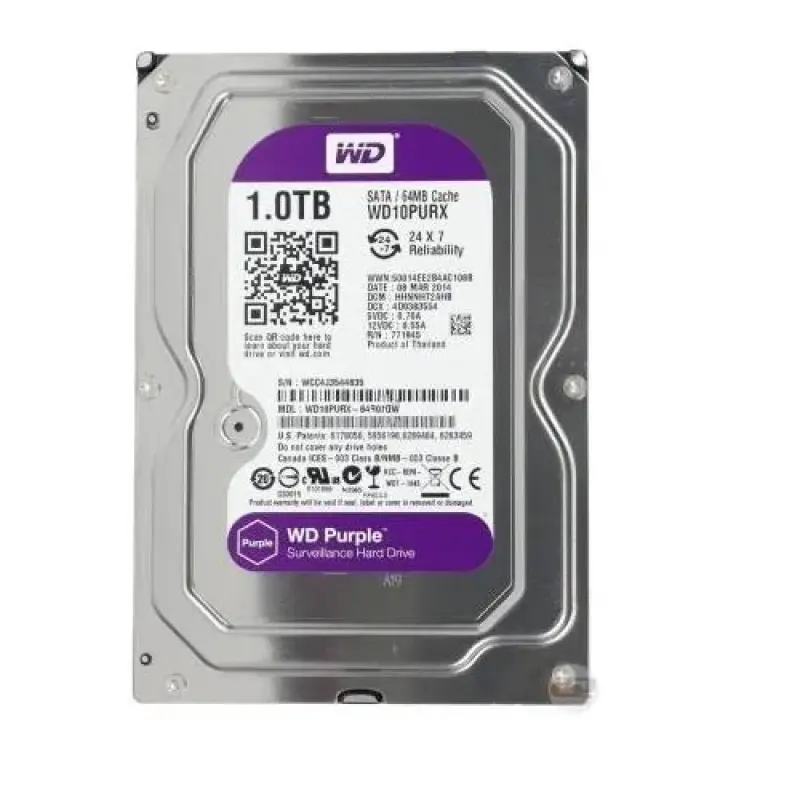 WD 1TB Surveillance Purple Hard Disk (3Year Warranty)