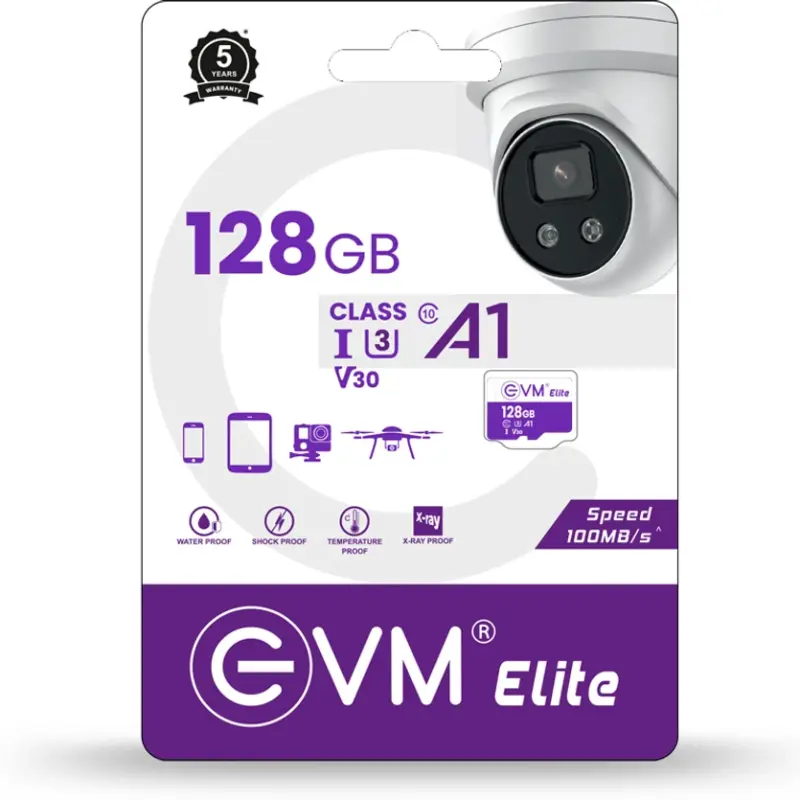 EVM 128GB Micro SD Memory Card